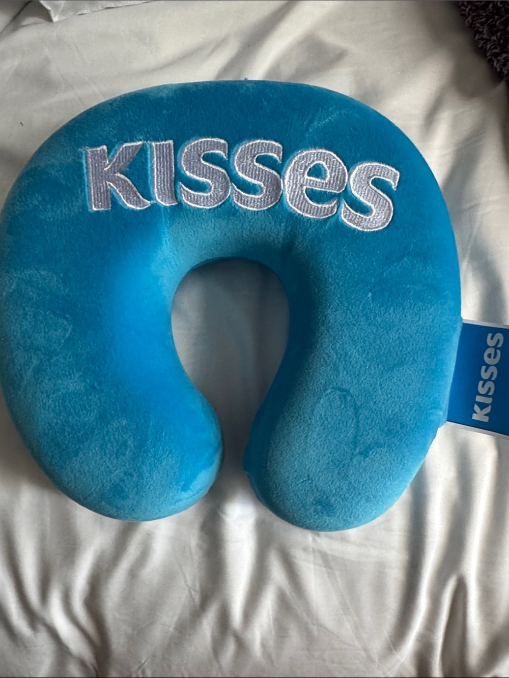 Hershey’s Kisses Bright Blue Plush Kids Neck Pillow